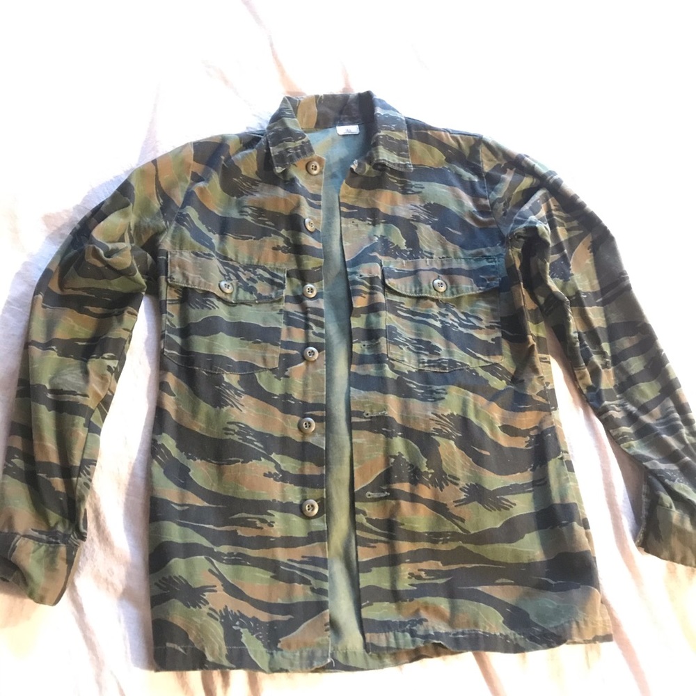 Vintage Tiger Camo button up